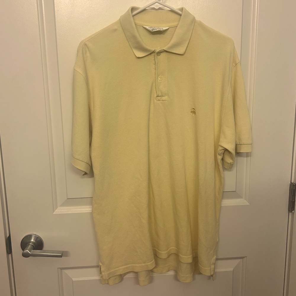 Brooks Brothers soft yellow polo